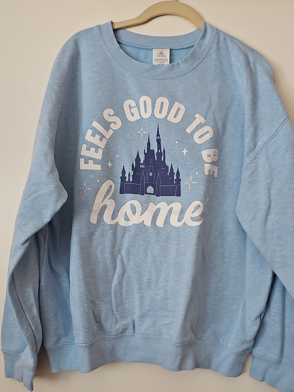 Disney Feels Good To Be Home Blue Graphic Sweatshirt